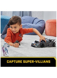 DC Comics , Crusader Batmobile Playset With Exclusive 4-Inch Batman Figure, 3 Super-Villain Paper Figures, Kids Toys For Boys And Girls Ages 4+  - Image 4
