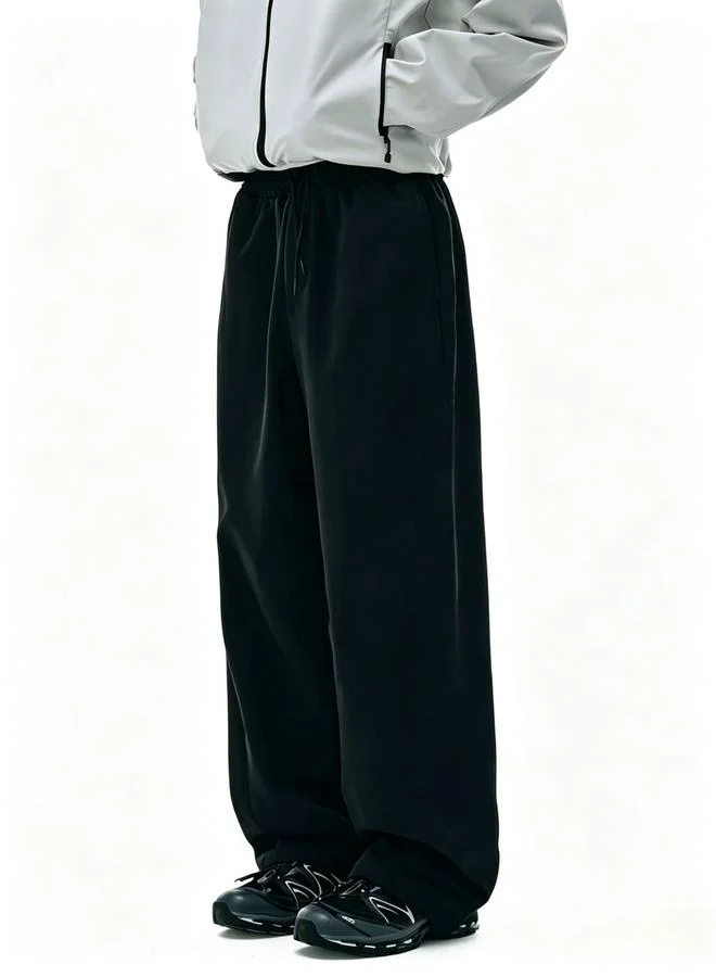 Take Two Men Black Sports Long Loose Breathable Fitness Trousers