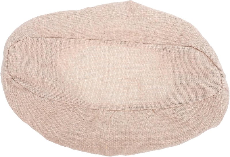 Sourdough Bread Proofing Basket Cloth Liner Oval 24x18x8cm Baking Dough Basket Cover Beige Cotton for Home Baking and Pastry Making - Image 1