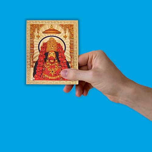 Hawai Gold Plated Acrylic Sheet Printed Maa Tara Sticker, Size 3.5 x 2.5 Inch | Self Adhesive Waterproof Tara Mata Religious Sticker for Car Dashboard, Mobile, Wallet, Temple & Pooja Room - Image 4