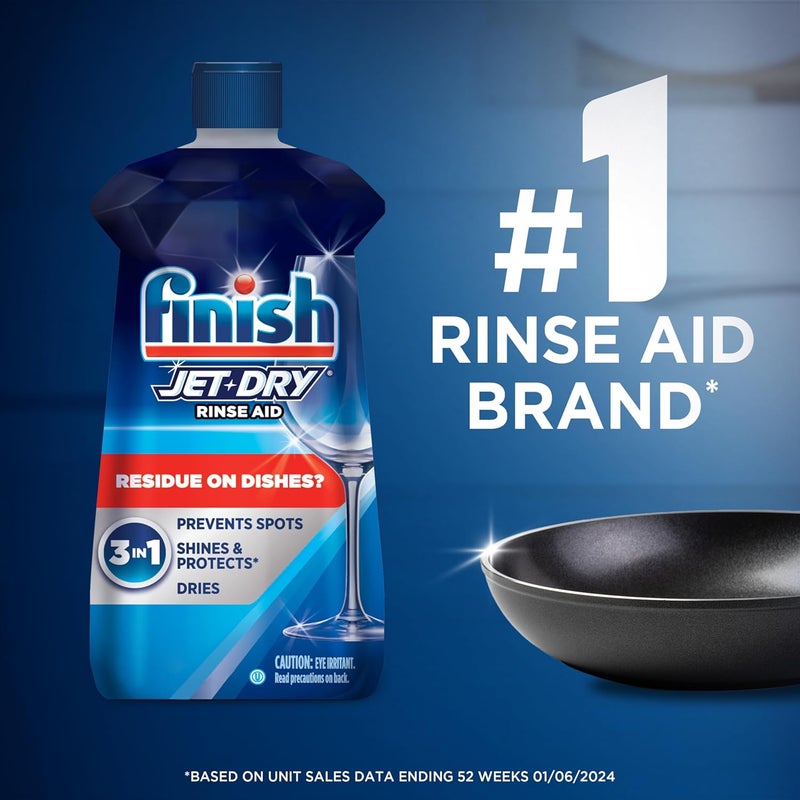 Finish Jet-Dry Rinse Aid, 16 Fl Oz - Dishwasher Rinse Agent & Drying Agent - Image 5