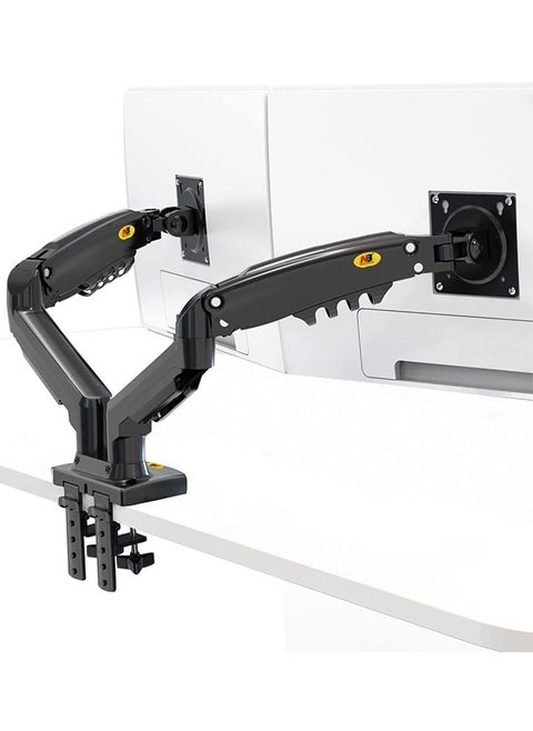 NB North Bayou Dual Monitor Desk Mount Stand Full Motion Swivel Computer Monitor Arm for Two Screens 17-27 Inch with 4.4~19.8lbs Load Capacity for Each Display F160