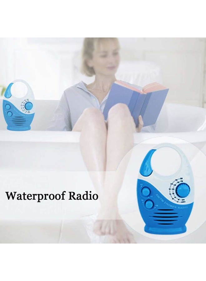Erthree Shower Radio, Bathroom Radio AM FM, Waterproof Hanging Shower Radio Adjustable Volume - Image 4