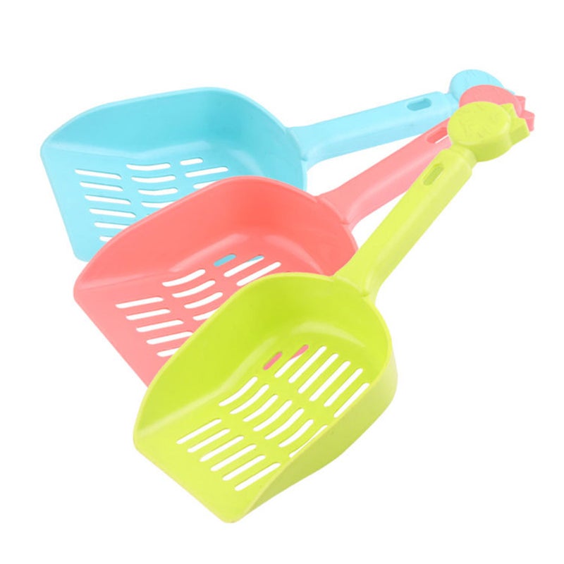 2pcs Pet Kitten Litter Sands Shovel Extra Giant Handle Small Scoop Kitten Sand Cleaning up Tool Pet Supply ( /Yellow/Orange/ Random) - Image 5