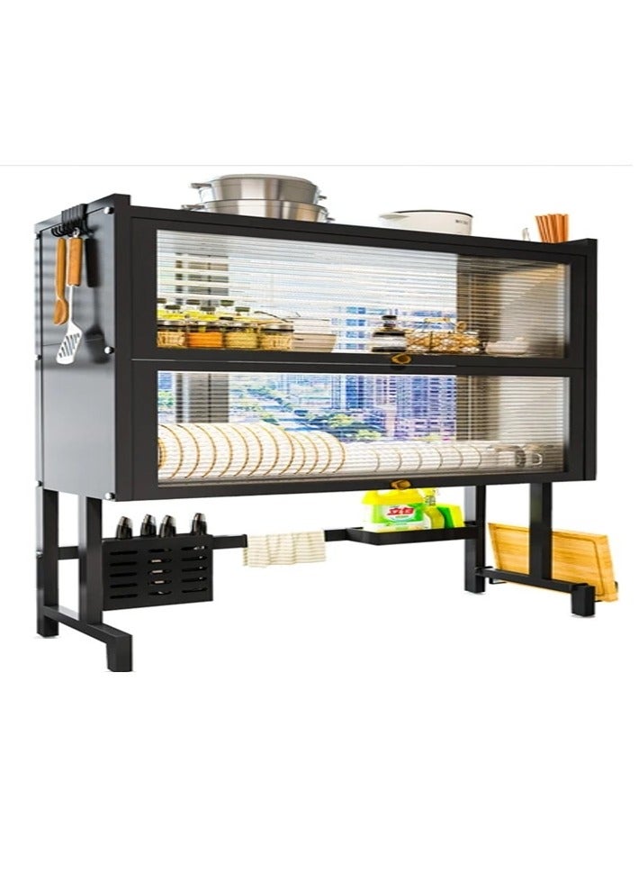 DubaiGallery 3 Layer Kitchen Organizer Dish Rack Over Sink Cutlery Utensils Washing Cutlery Holder Draining Board Kitchen Storage Dish Drainer Draining Rack - Image 4