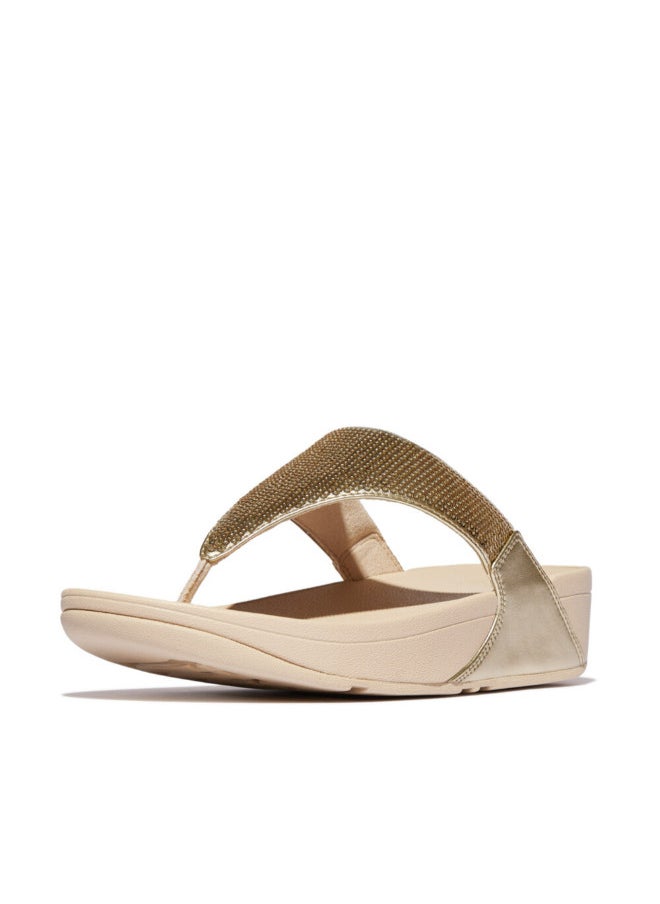 FitFlop 049-841 Fitflop Ladies Lulu Sequin Toe-Post Sandals JF3-675 Platin  - Image 3