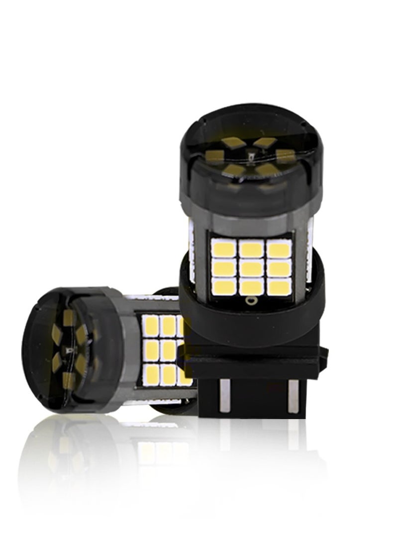 Toby's Toby's Super Bright Power T20 3157 42SMD LED Bulbs with 2835 Chip replacement for Back Up Reverse Brake Lights (White)  - Image 1