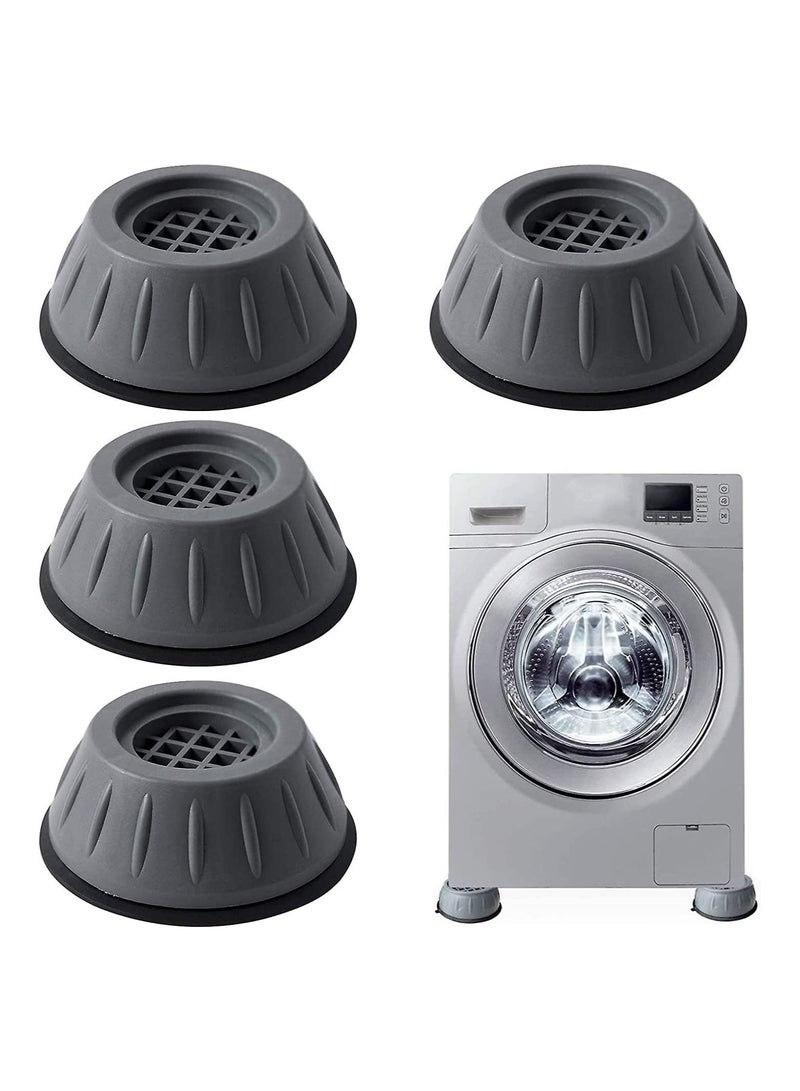 Anti Vibration Pads for Universal Washing Machine Universal Foot Pad Base, 4 x Universal Foot Stabiliser for Washing Machines, Refrigerators  - Image 1