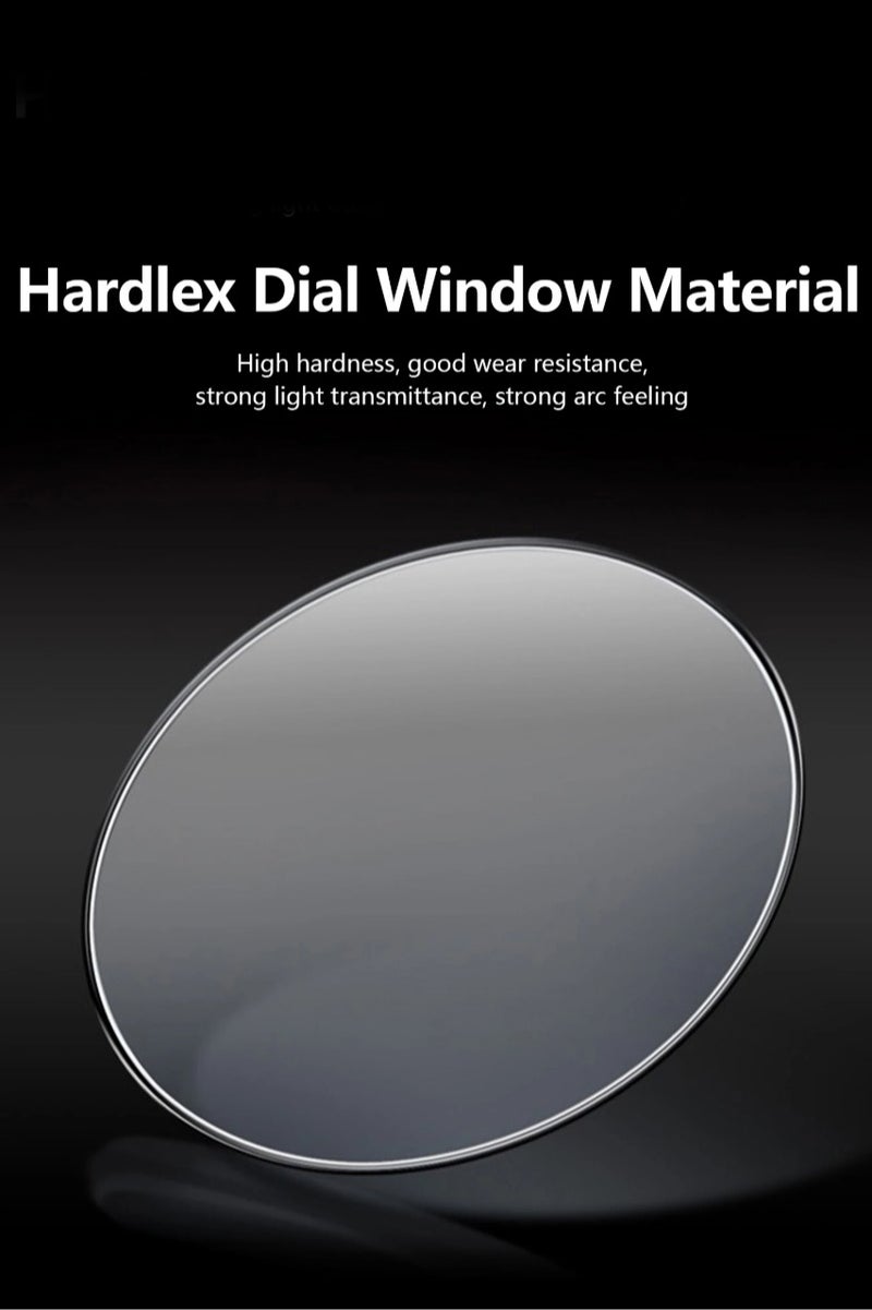 پوداجار ساعة رجالية من الفولاذ المقاوم للصدأ، ساعات كوارتز للأعمال مقاومة للماء، مضيئة، تاريخ الأسبوع، ساعة يد رجالية - 42 ملم - Image 5