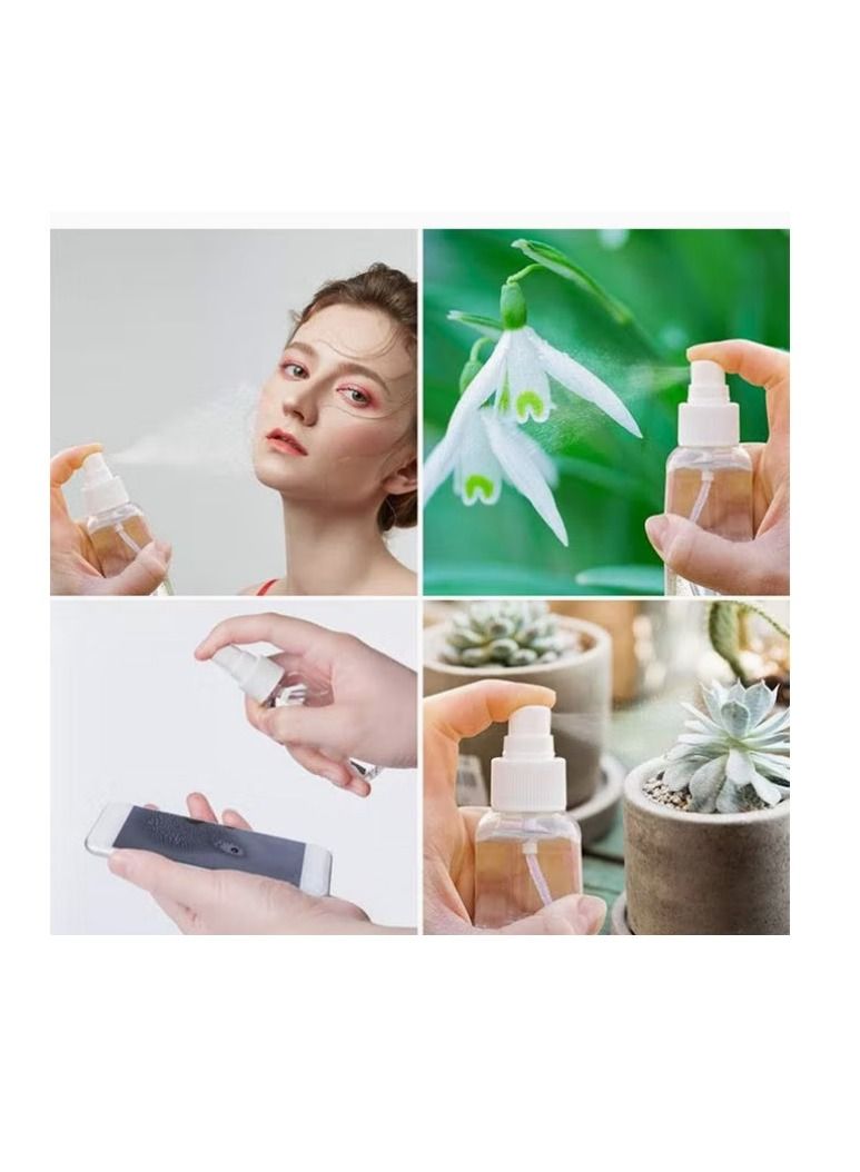 12-Piece Empty Spray Bottles Clear 100ml - Image 3