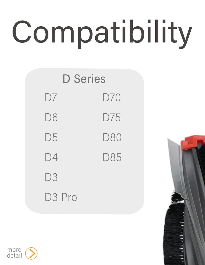 BBT BAMBOOST Replacement Main Brush fit for Neato D4, D7, D8, D9, D6, D5, D3, D3 pro,D70,D75,D80,D85, Connected Series Robot Vacuum Part Replacement Cleaner - Image 2