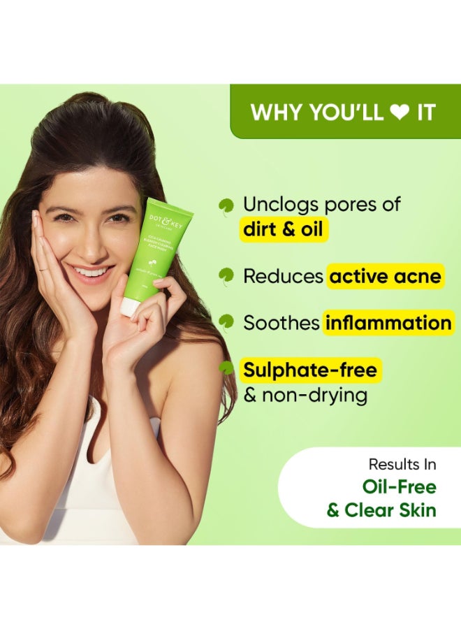 Dot & Key Cica Salicylic Face Wash With Tea Tree Oil For Oily Acne 100 Ml - Image 2