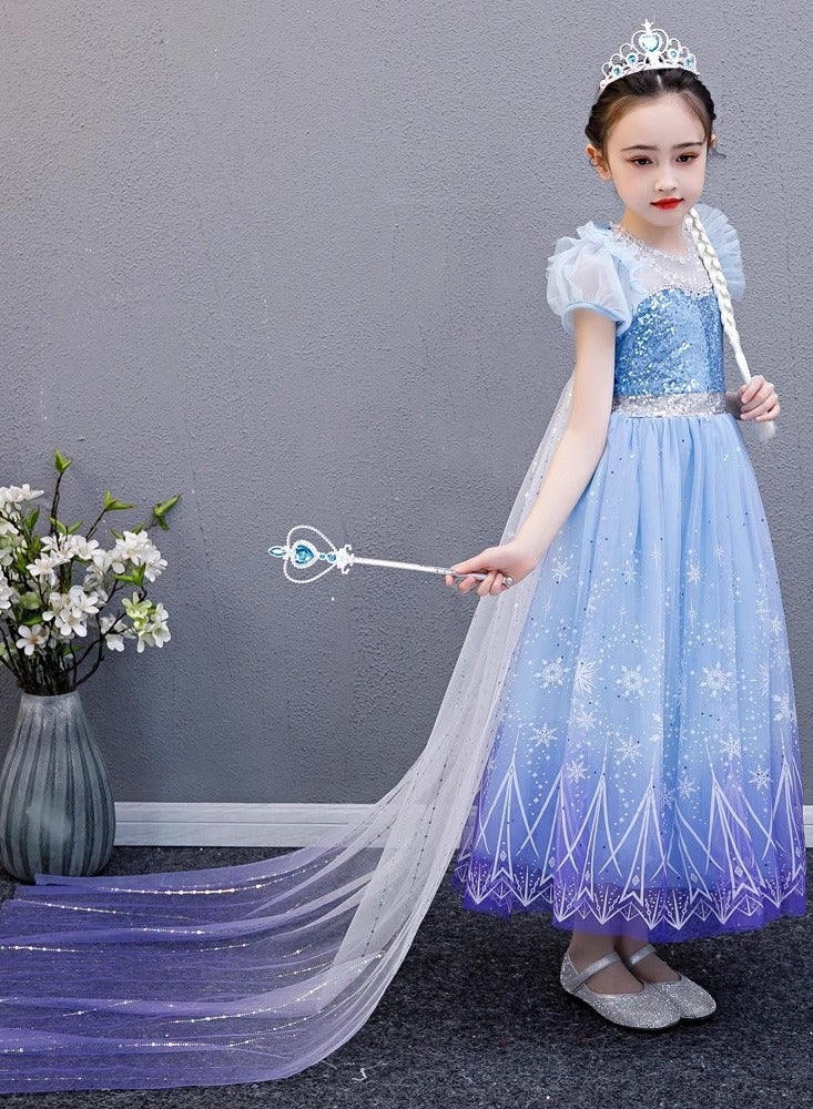 الأميرة الفاتنة ترتدي فستان الحفل الراقي زي مع الإكسسوارات 140 سم - Image 2