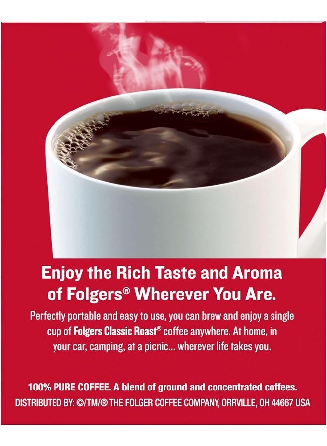 Folgers Coffee Singles Classic Roast - 19 Coffee Bags - Image 4