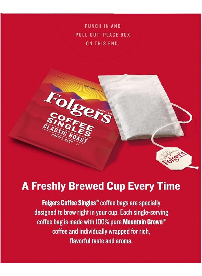 Folgers Coffee Singles Classic Roast - 19 Coffee Bags - Image 5