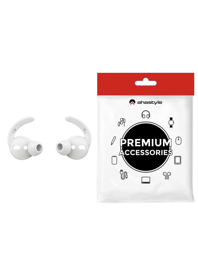 Generic - Suitable For Apple Wireless Bluetooth Headset Silicone Earplugs AirPods1 u0026 2 In-Ear Anti-dropping Silicone Ear Cap-Specifications:White, Single Pair Bag (1*l) - Image 1