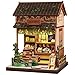 Fsolis Book Nook Kit DIY Miniature House Kit for Adults Mini House Tiny 3D Puzzles for Bookshelf Diorama Decor Gifts for Women Teenagers Puzzle Lovers Japanese Sweets Shop - Image 2
