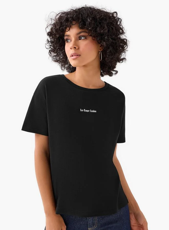 Lee Cooper Lee Cooper Regular Fit Cotton T-shirt with Print