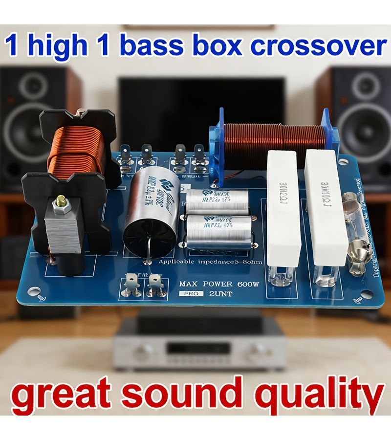 Professional Passive Two Way Speaker Crossover 2400Hz High Power 600W Single 12 to 15 Inches No Power Required Easy Installation - Image 3