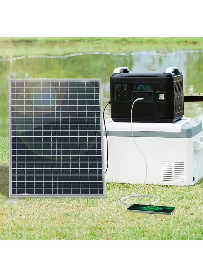 20W Solar Panel Clamp Kit With 60A Controller 12V 18V 24V USB Charger For Camping Cars Boats - Image 5