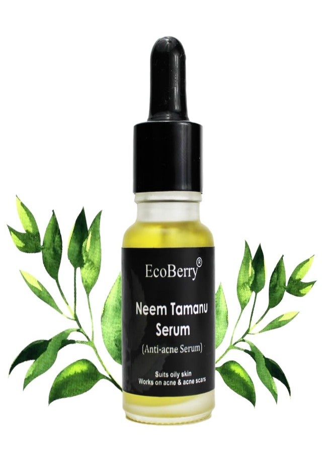 EcoBerry Neem Tamanu Anti Acne Serum for Oily & Acne Prone Skin, Blemishes, Moisturizing, Organic, Natural, Paraben Free, Preservative Free, Vegan - Image 2