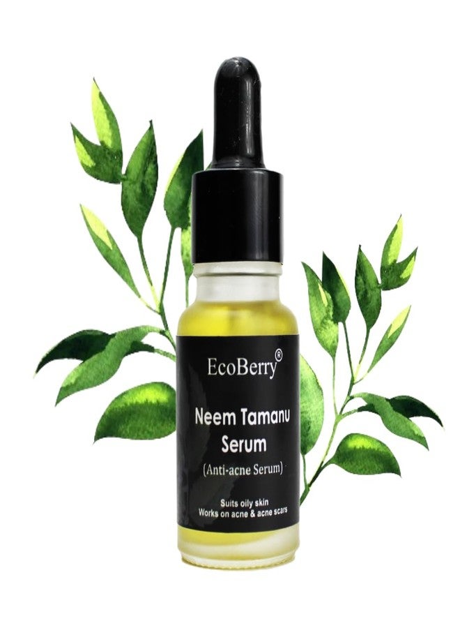 EcoBerry Neem Tamanu Anti Acne Serum for Oily & Acne Prone Skin, Blemishes, Moisturizing, Organic, Natural, Paraben Free, Preservative Free, Vegan - Image 1