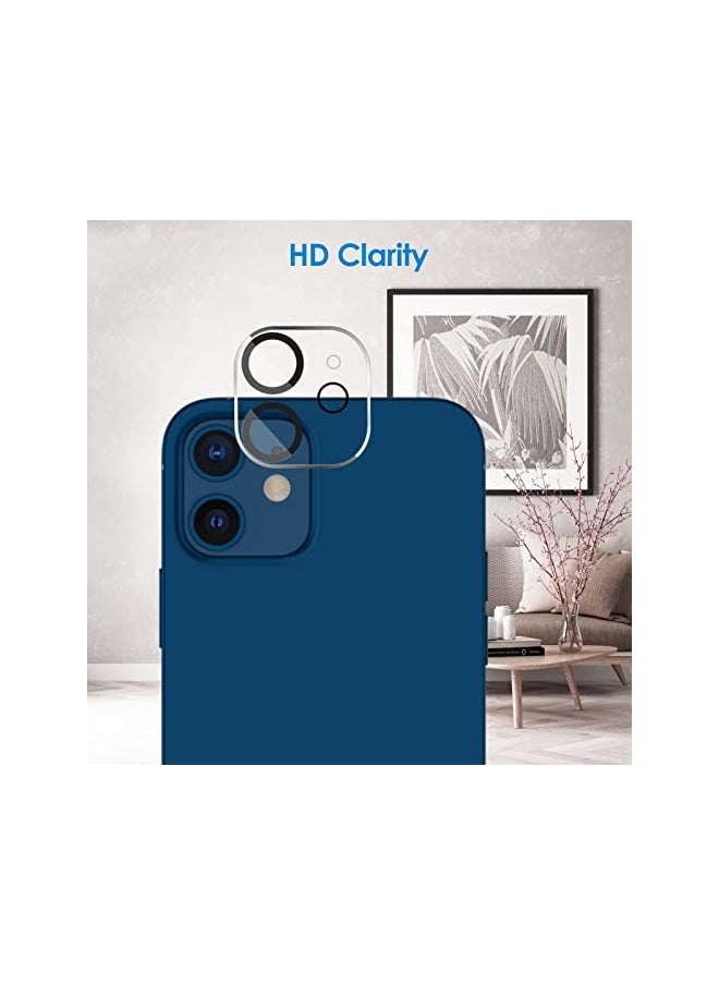 Camera Lens Protector for iPhone 12 6.1-Inch, 9H Tempered Glass, HD Clear, Anti-Scratch, Case Friendly, Does Not Affect Night Shots, 3-Pack