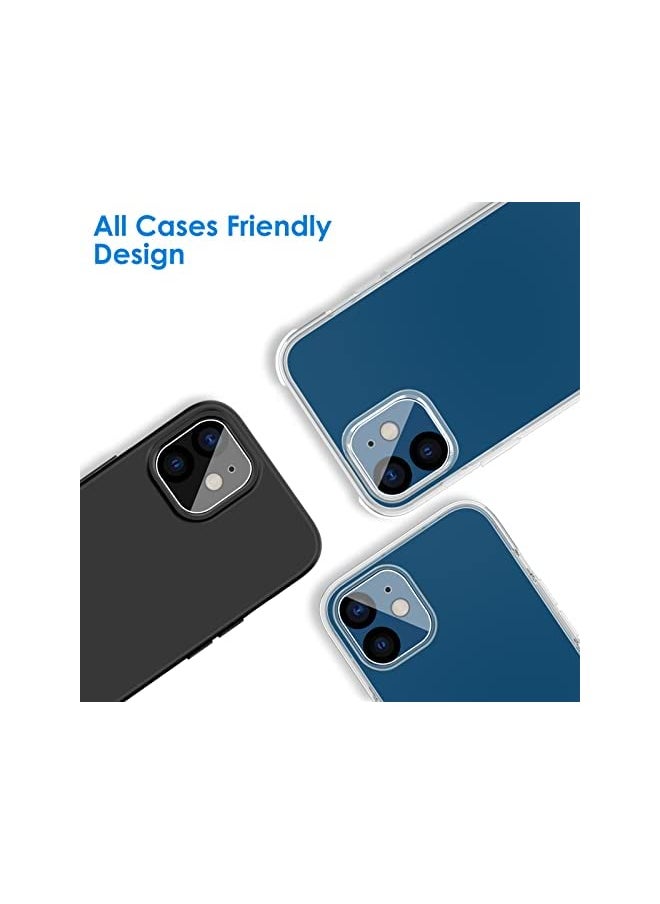 Camera Lens Protector for iPhone 12 6.1-Inch, 9H Tempered Glass, HD Clear, Anti-Scratch, Case Friendly, Does Not Affect Night Shots, 3-Pack