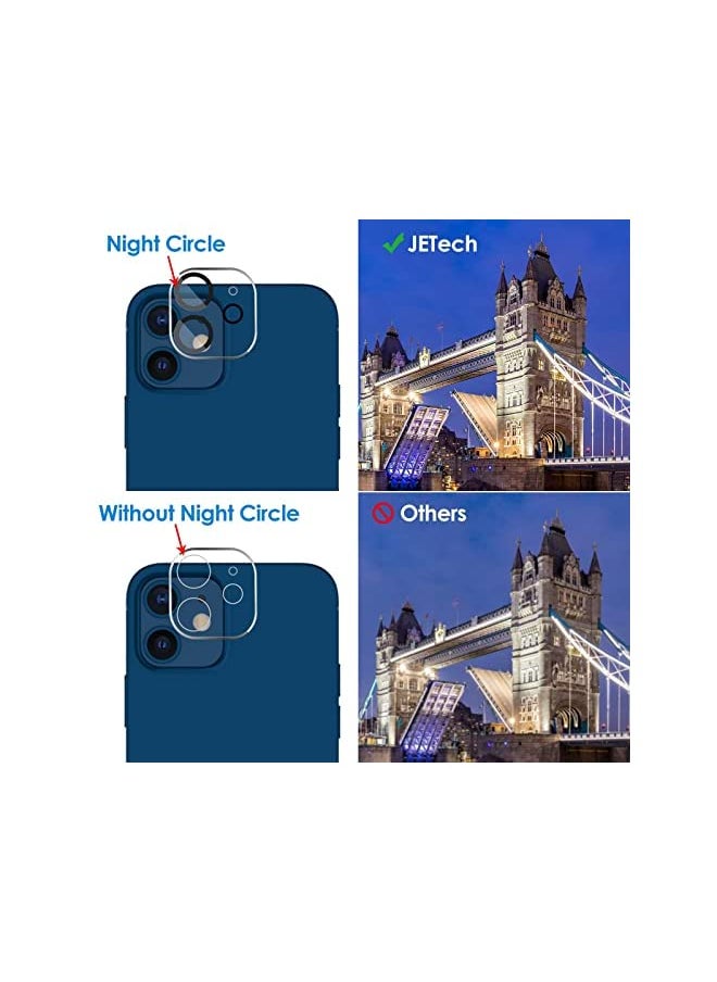 Camera Lens Protector for iPhone 12 6.1-Inch, 9H Tempered Glass, HD Clear, Anti-Scratch, Case Friendly, Does Not Affect Night Shots, 3-Pack