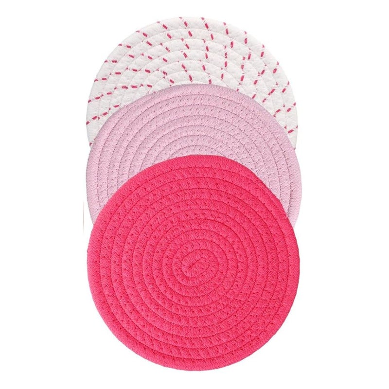 Oven Mitts 7-Piece Set Heat-Resistant Rubber Cotton - Pocketed Grip Design Pot Holders for Home Kitchen Cooking Baking Serving - Image 1