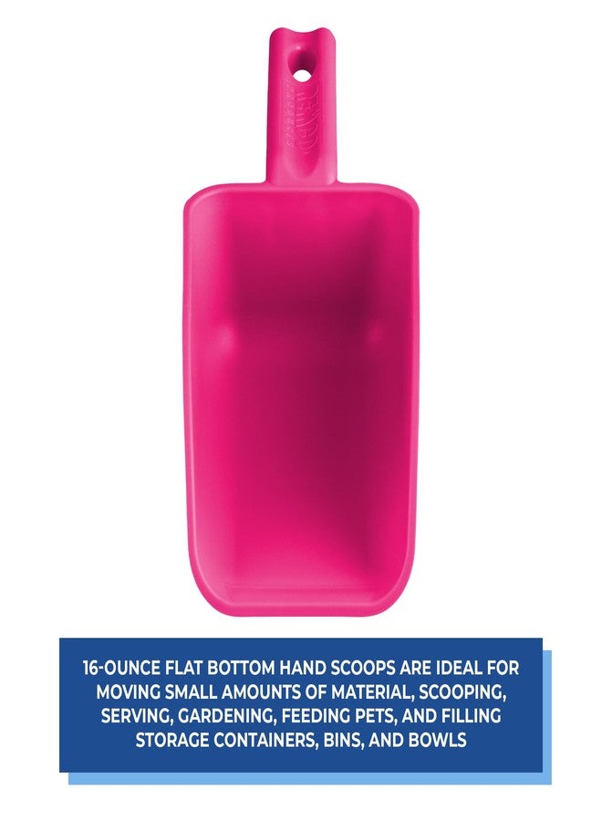 Remco Vikan Remco 63001 Color-Coded Plastic Hand Scoop - BPA-Free Food-Safe Kitchen Utensils, Restaurant and Food Service Supplies, 16 oz, Pink - Image 3