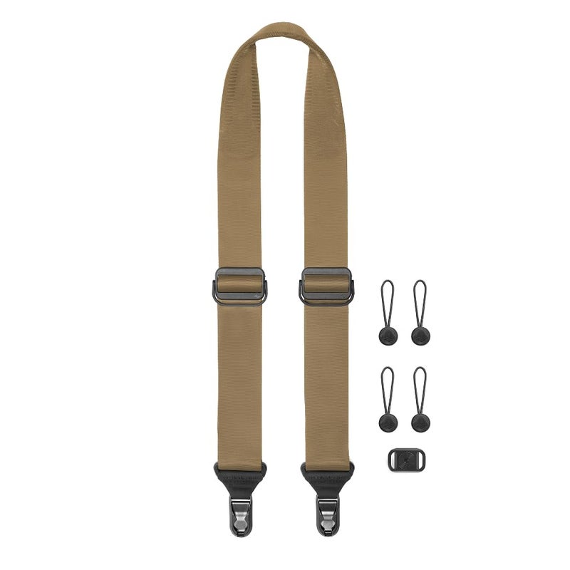 Peak Design Slide Camera Strap, Coyote, Configurable as a Sling, Neck or Shoulder Strap, Quick Release and Connection, Smooth and Grippy Side, Camera Straps for Photographers, 200 lb Capacity - Image 1