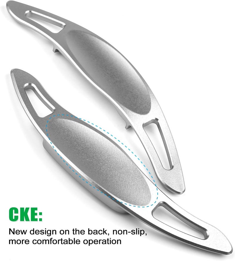 CKE Paddle Shifter Extension Cover Trims for Toyota Camry, Corolla, RAV4, Avalon - Silver - Image 3