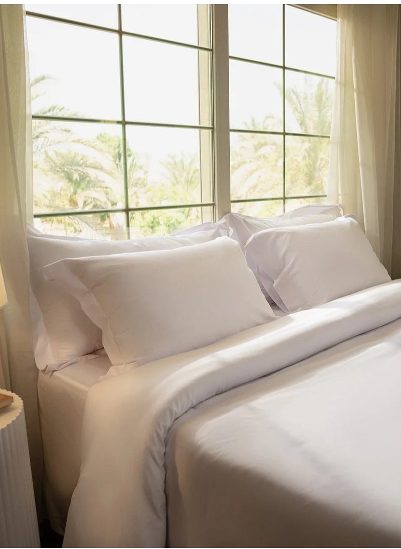 Tm TM Home White Duvet Cover 600TC – 100% Premium Egyptian Cotton – Soft, Breathable & Hotel-Quality Finish  - Image 1