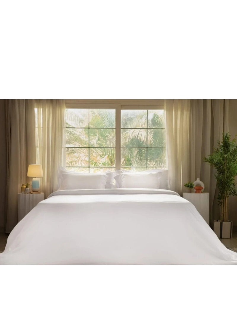 Tm TM Home White Duvet Cover 600TC – 100% Premium Egyptian Cotton – Soft, Breathable & Hotel-Quality Finish  - Image 2