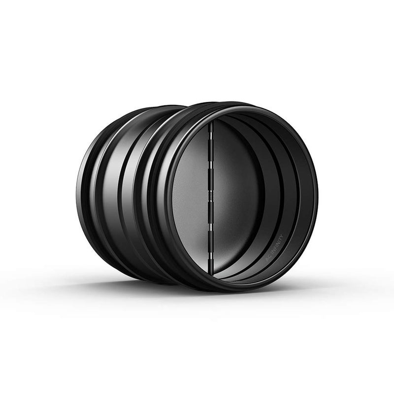 AC Infinity 4" Backdraft Damper, One-Way Airflow Ducting Insert with Spring-Loaded Folding Blades for 4â€ Ducting in Range Hoods and Bathrooms Fans