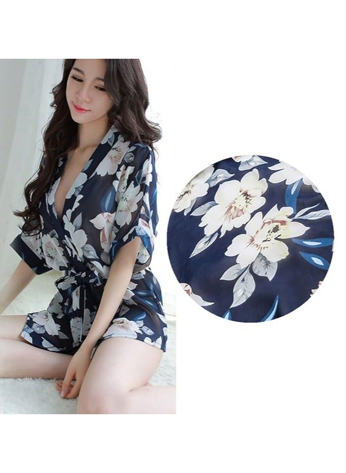 MARGOUN Kimono Outfit Lingerie Cosplay Japanse Uniform Chiffon /M20 - Image 1