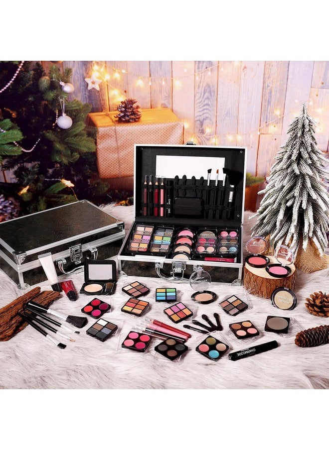 CHARMCODE Makeup Kit for Teen Girls & Women Full Kit, Beauty Train Case with Starter Cosmetics Set, Make Up Valentine's Gift Box with Eyeshadow,Lipgloss,Highlight,Blush,Lip&Eye Pen,Brush & More(GoldenBrown)  - Image 2