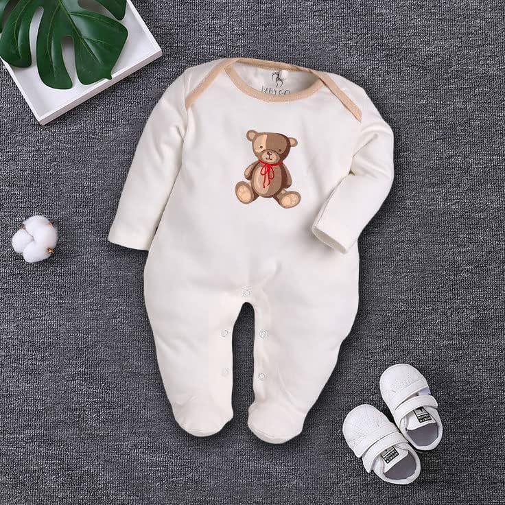 Baby Go BabyGo 100% Cotton Rompers/Sleepsuits for Newborns - Pack of 2 - Image 4