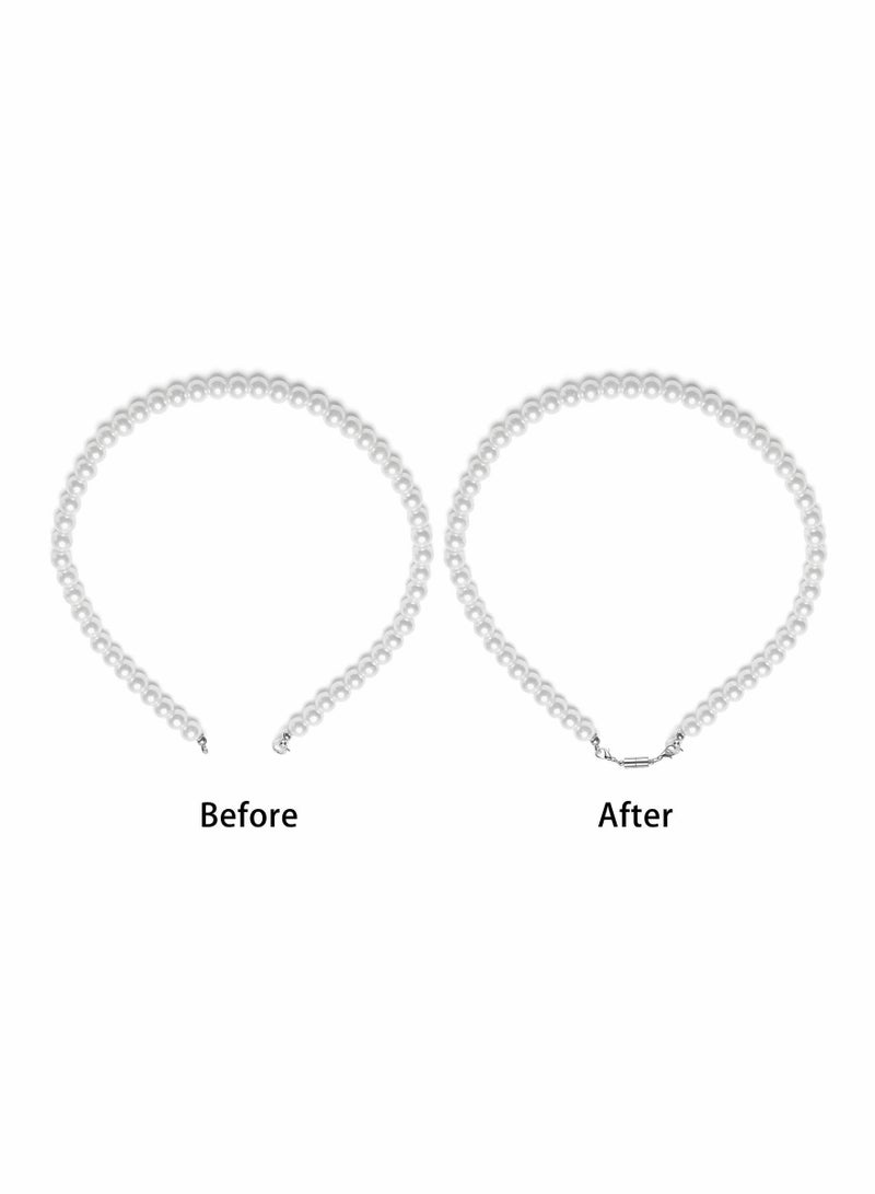 SYOSI 12 Piece Gold and Silver Necklace Clasps Magnetic Jewelry Locking Clasps and Closures Bracelet Lobster Clasp Connector for DIY Necklace Bracelet Jewelry Crafts Making Supplies - Image 3