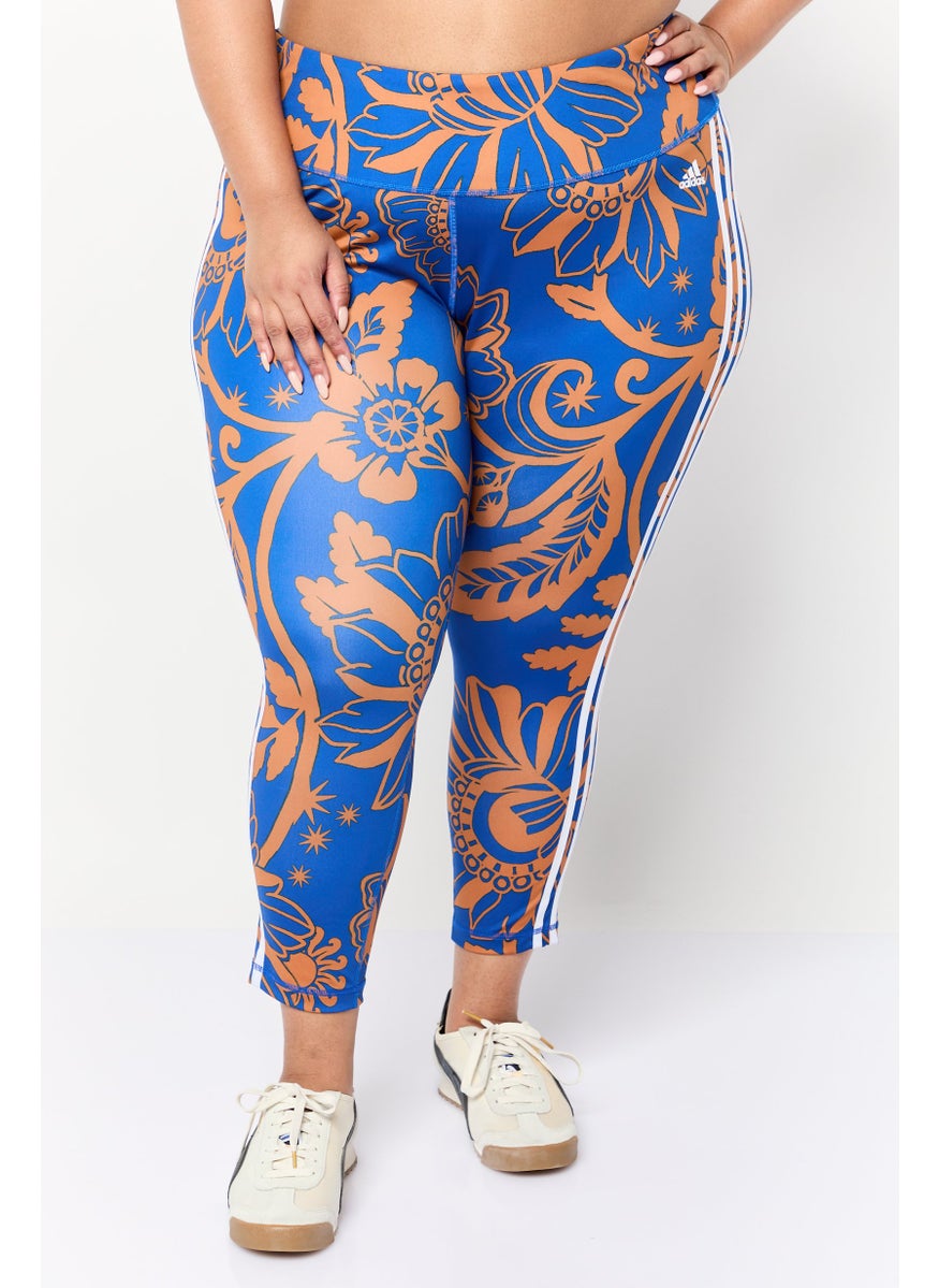 Adidas Women Plus Size Training Leggings, Multicolor  - Image 1