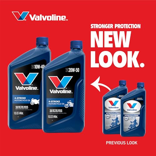 Valvoline 4-Stroke Motorcycle 20W-50 Motor Oil 1 Quart - Image 3