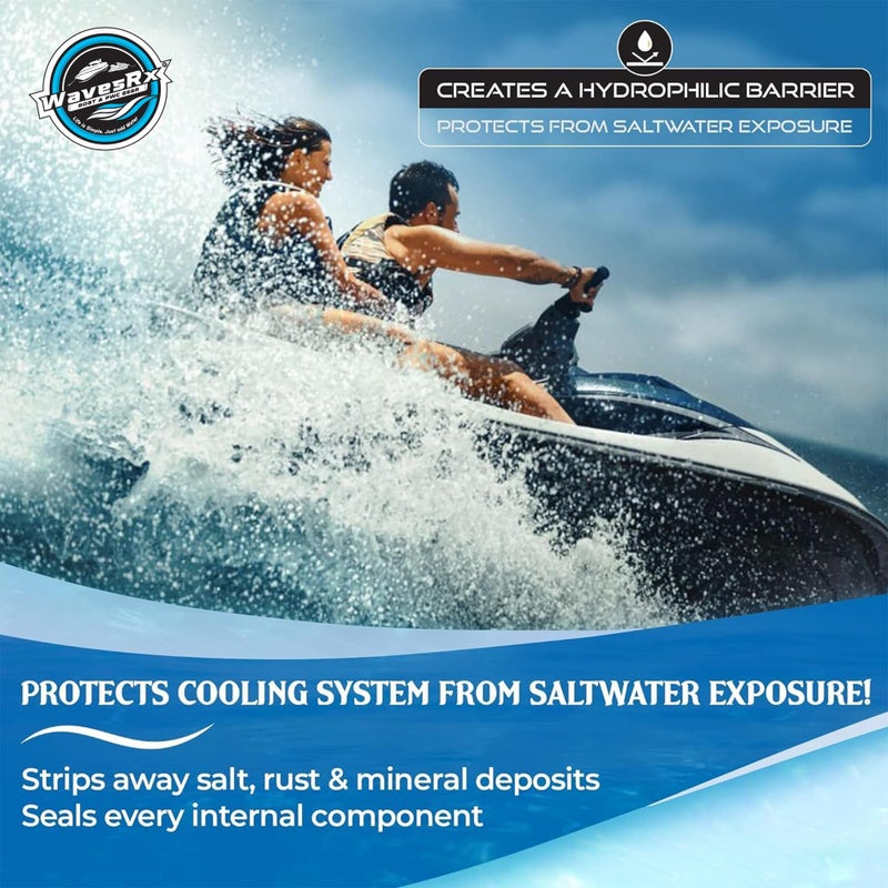 WAVESRX Salt-Neutralizing Boat & Jet Ski Motor Flush + Protectant (EpicFlush+) | Marine Engine Cleaner | Removes Salt for Boats | Protective Coating - Prevents Salt Buildup & Corrosion | Engine Flush - Image 4