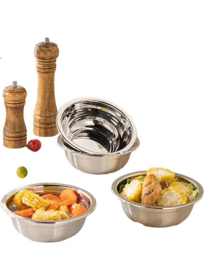GRASEY Guangyi Stainless Steel Soup Pot, Set Of Two, 16Cm, Thickened, Widened, And Deepened, Compatible With Induction Cooker, Gy7676 - Image 2