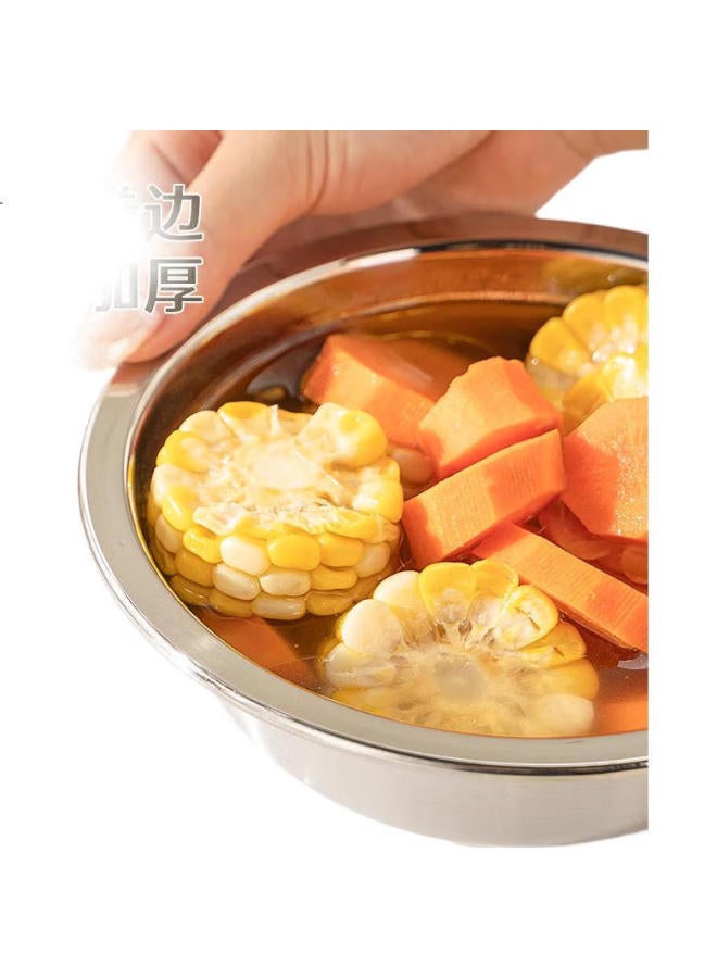 GRASEY Guangyi Stainless Steel Soup Pot, Set Of Two, 16Cm, Thickened, Widened, And Deepened, Compatible With Induction Cooker, Gy7676 - Image 3