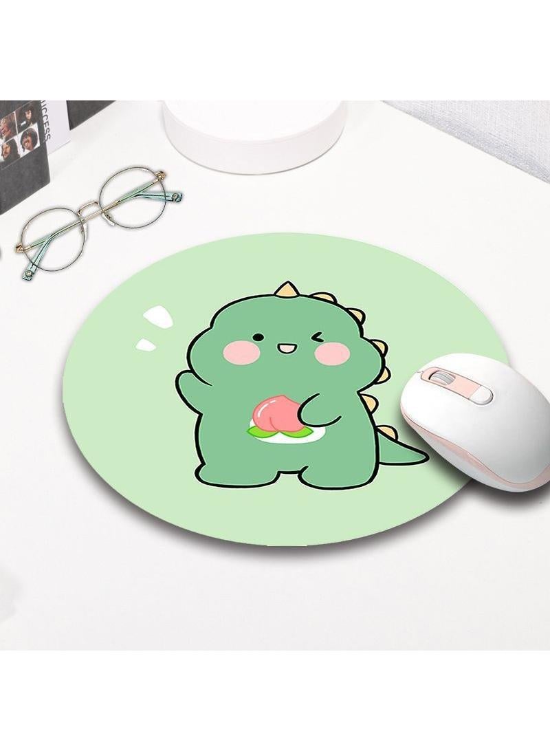 Y&D 30x30x0.2cm Flat Round Rubber Cartoon Mouse Pad - Image 1