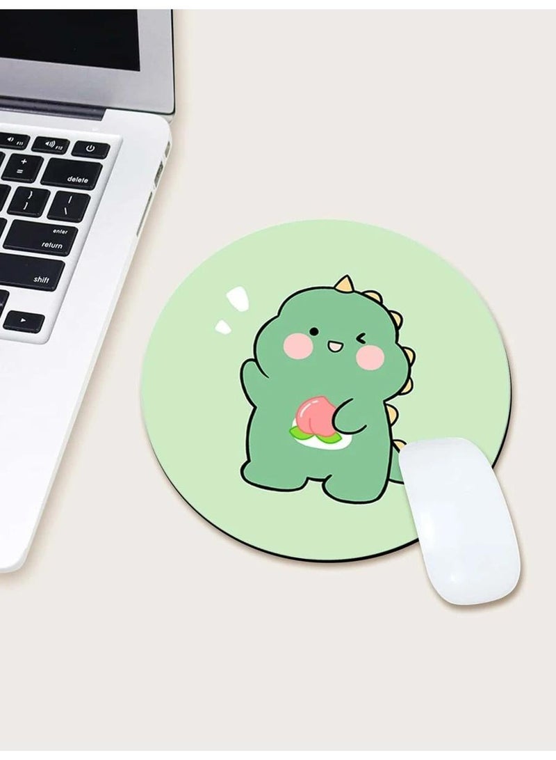 Y&D 30x30x0.2cm Flat Round Rubber Cartoon Mouse Pad - Image 3