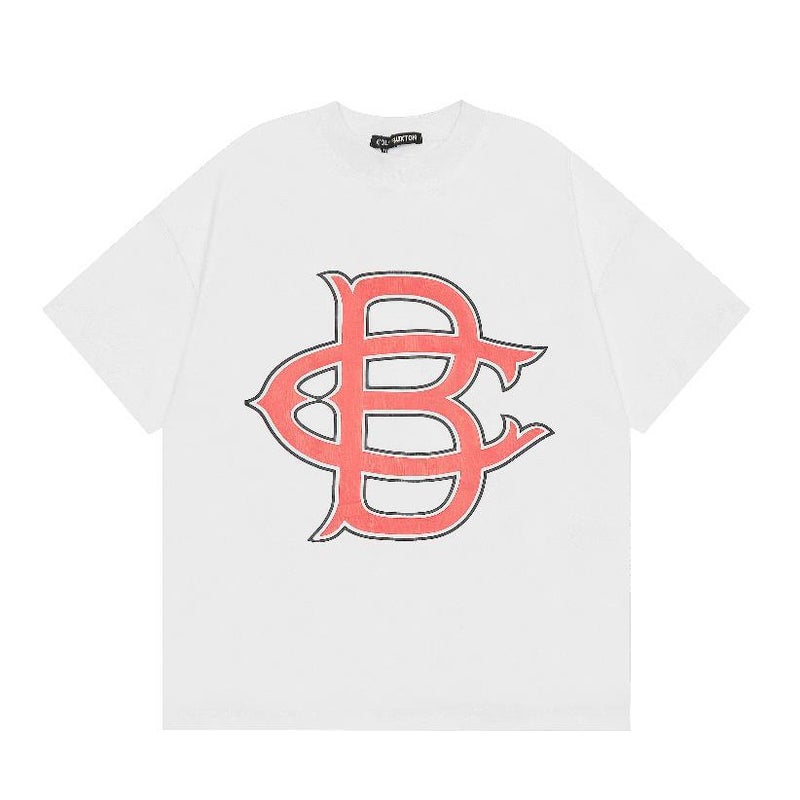 Niche Trendy Brand Cb Normcore London Limited Letter Slogan Male And Female Couple Campus Loose Summer Short-Sleeved T-Shirt - Image 4