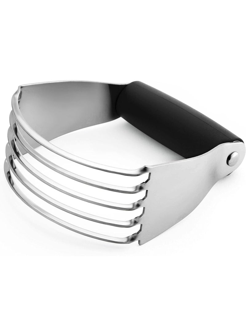 NANAO Dough Blender, Top Professional Pastry Cutter with Heavy Duty Stainless Steel Blades, Medium Size - Image 1