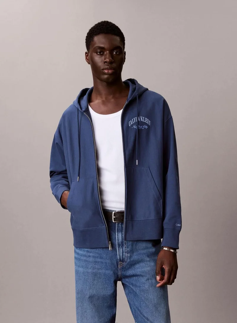 Varsity Logo Zip-Up Hoodie